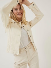 FatFace Natural Tasha Denim Jacket - Image 3 of 5