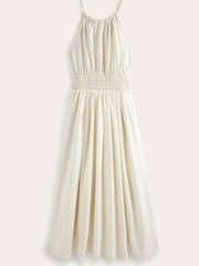 Boden Cream Metallic Detail Maxi Dress - Image 8 of 8