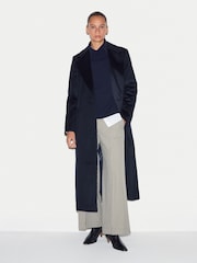 Jigsaw Blue Wool Maxi City Coat - Image 1 of 6