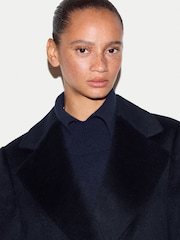 Jigsaw Blue Wool Maxi City Coat - Image 2 of 6