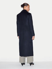 Jigsaw Blue Wool Maxi City Coat - Image 4 of 6