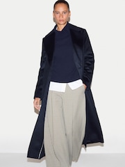 Jigsaw Blue Wool Maxi City Coat - Image 5 of 6