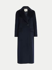 Jigsaw Blue Wool Maxi City Coat - Image 6 of 6