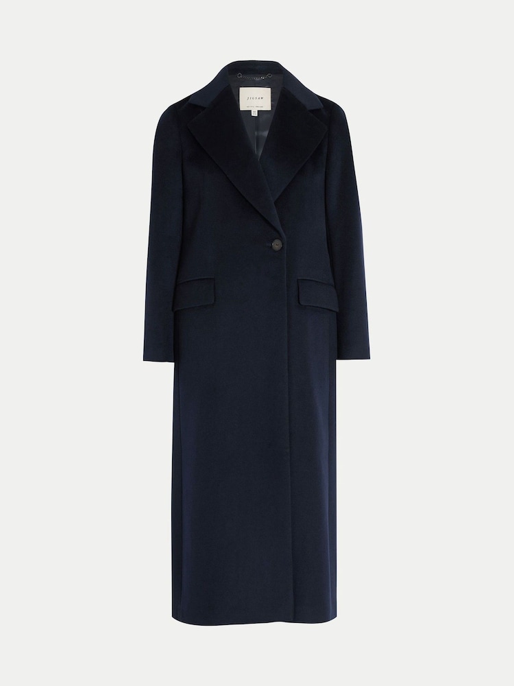 Jigsaw Blue Wool Maxi City Coat - Image 6 of 6 Jigsaw Blue Wool Maxi City Coat - Image 6 of 6