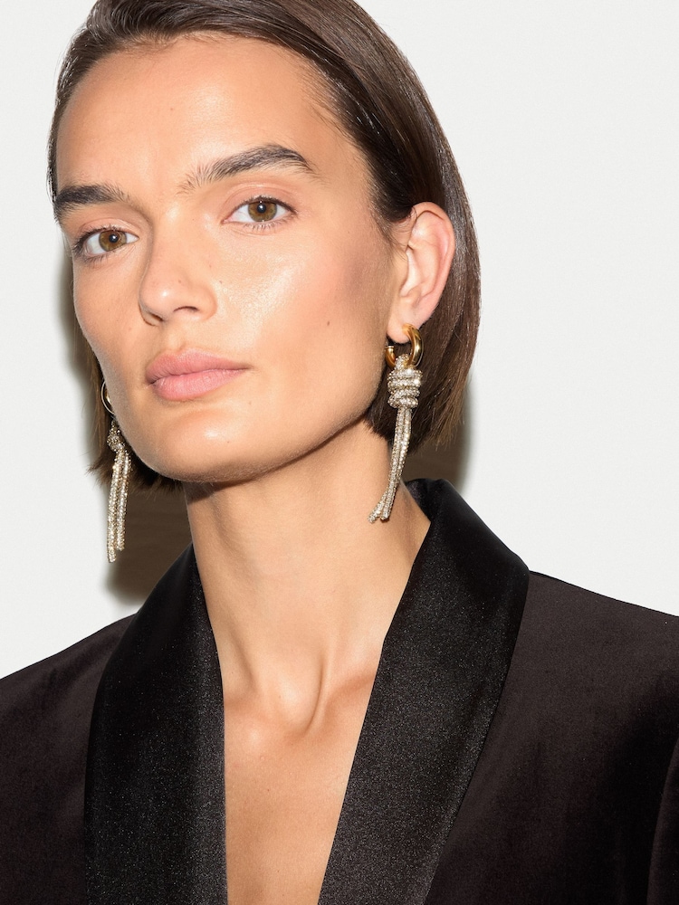 Jigsaw Sparkle Cord Earring - 1 paveikslėlis iš 3