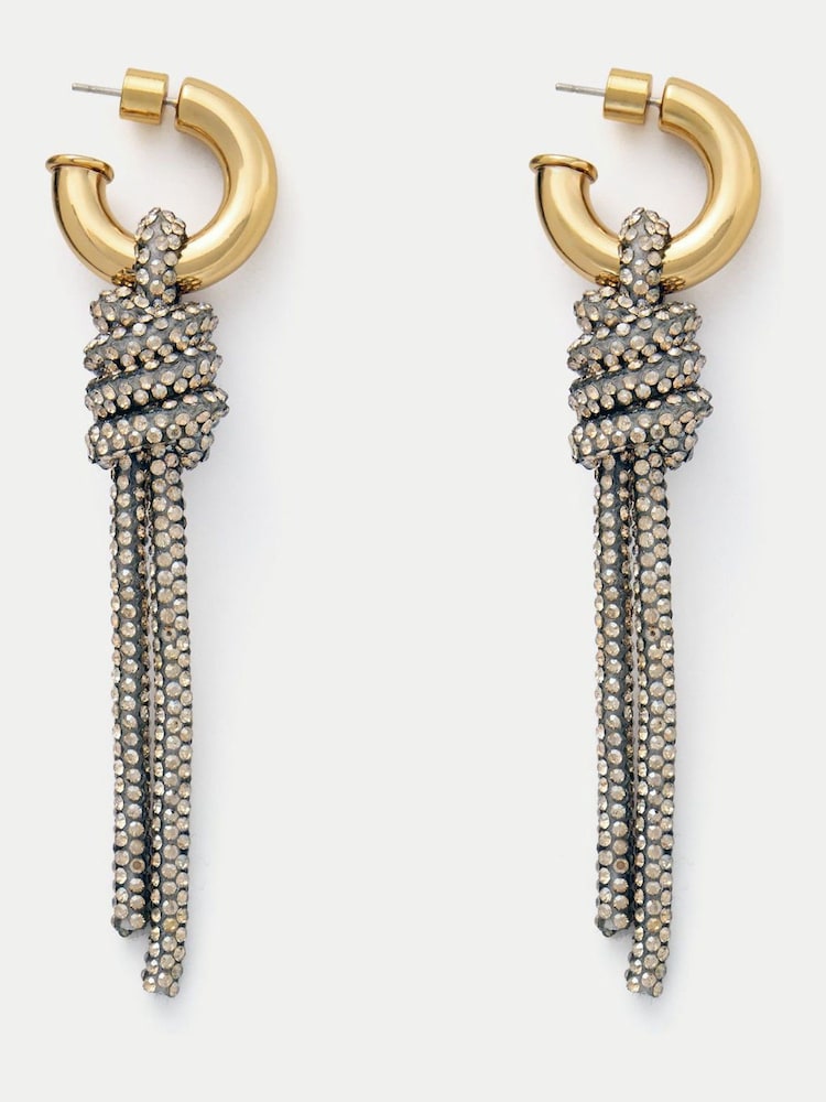 Jigsaw Sparkle Cord Earring - 3 paveikslėlis iš 3