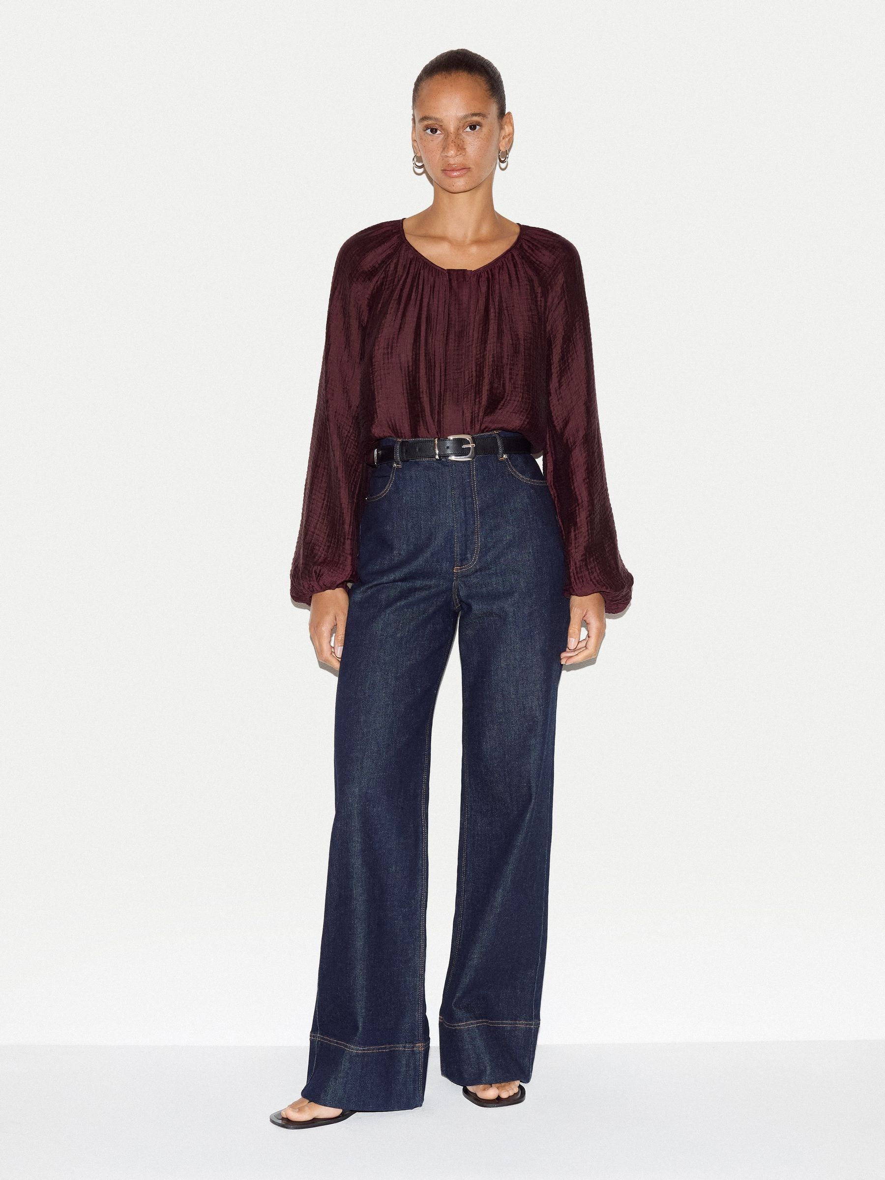 Buy Jigsaw Red Textured Long Sleeve Top from the Next UK online shop