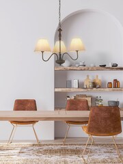 Searchlight White Coltsfoot 3 Light Ceiling Light - Image 1 of 4