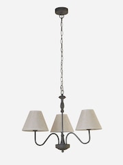 Searchlight White Coltsfoot 3 Light Ceiling Light - Image 3 of 4