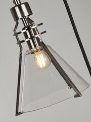 Searchlight Grey Ursinia 3 Light Multi Drop Pendant Ceiling Light - Image 4 of 4