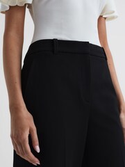 Reiss Black Joanne Wide Wide Leg Trousers - Image 4 of 5