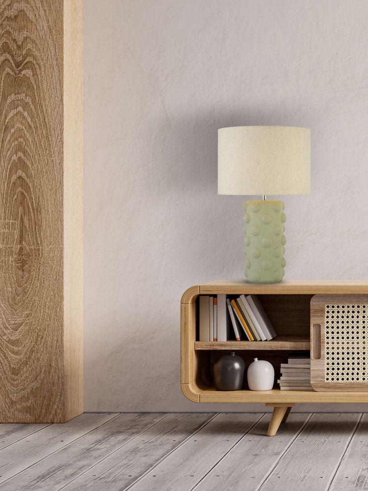 Searchlight Sage Green Bethlehem Bobble Table Lamp - Image 1 of 4