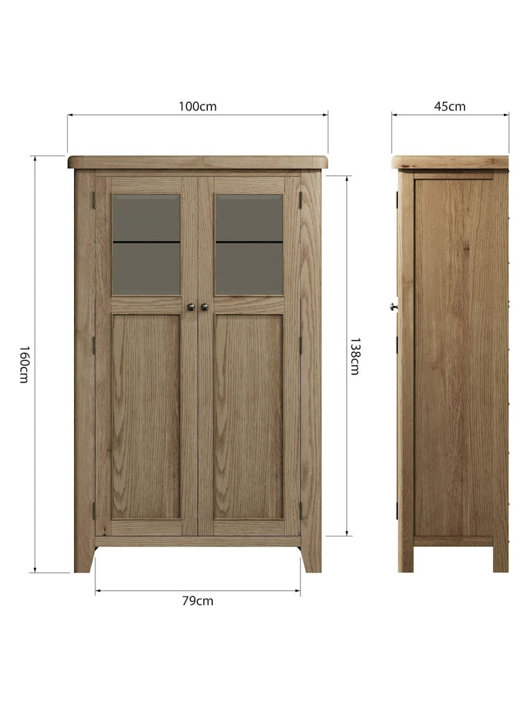 K Interiors Brown Embleton Solid Wood Bar Cabinet - Image 4 of 4 K Interiors Brown Embleton Solid Wood Bar Cabinet - Image 4 of 4