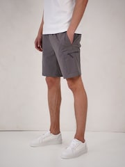 Boz - CAPO Utility Tech Cargo Şortları - 4şəkildən 1 şəkil