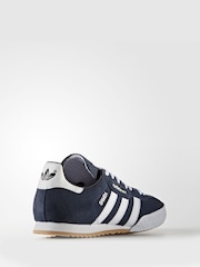 adidas Originals Navy Samba Suede Trainers - Image 3 of 8