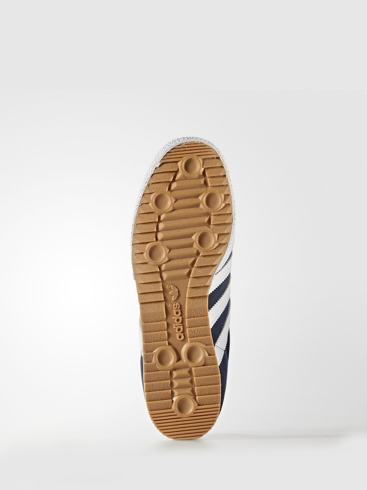 Marineblauw - adidas Originals Samba Suede Trainers - Image 6 of 8