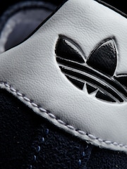 adidas Originals Navy Samba Suede Trainers - Image 7 of 8