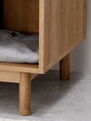 MADE.COM Oak Effect Pavia Rattan Triple Wardrobe - Image 5 of 7