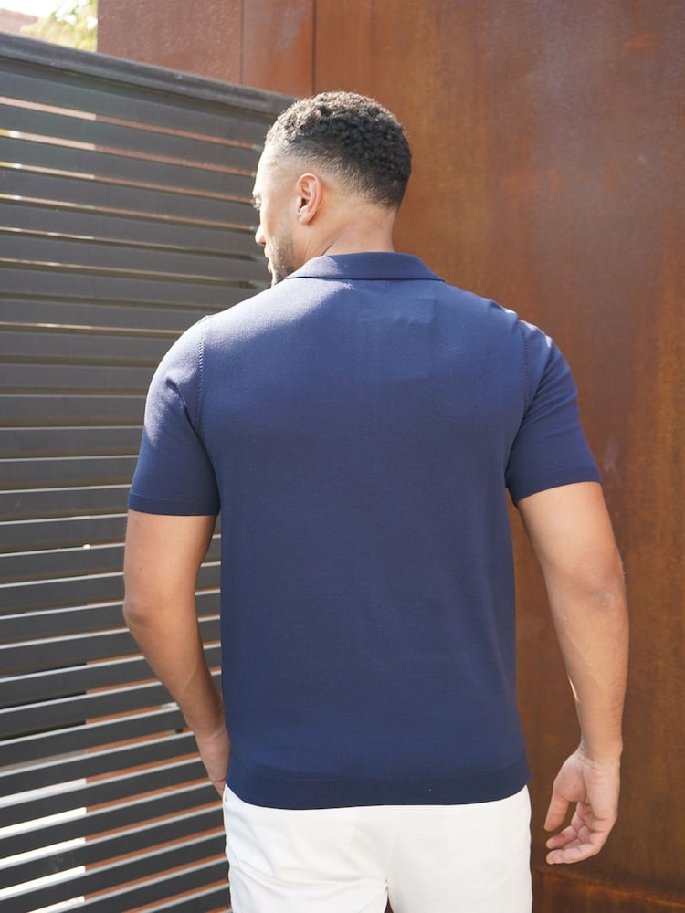 CAPO Blue Soft Button Through Shirt - Image 2 of 4 CAPO Blue Soft Button Through Shirt - Image 2 of 4