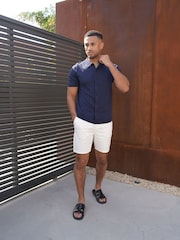 CAPO Blue Soft Button Through Shirt - Image 3 of 4