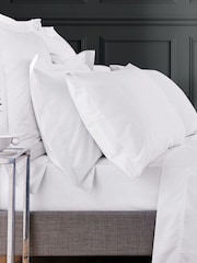 Bedeck Of Belfast White 1000 Thread Count Cotton Sateen Housewife Pillowcase - Image 1 of 3