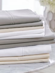 Bedeck Of Belfast White 1000 Thread Count Cotton Sateen Housewife Pillowcase - Image 2 of 3
