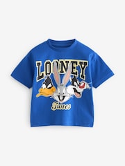 Cobalt Blue Looney Tunes Short Sleeve 100% Cotton T-Shirt (3mths-8yrs) - Image 1 of 3