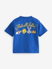 Cobalt Blue Looney Tunes Short Sleeve 100% Cotton T-Shirt (3mths-8yrs) - Image 2 of 3