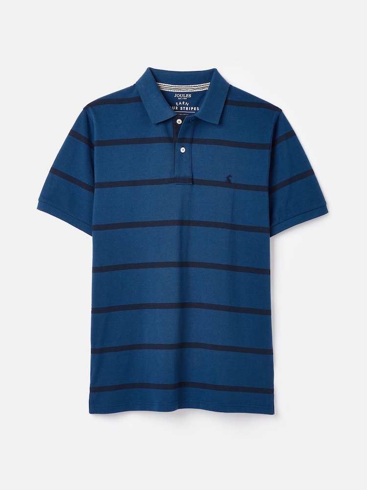 Joules Filbert Blue Classic Fit Striped Polo Shirt - Image 1 of 6