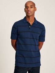 Joules Filbert Blue Classic Fit Striped Polo Shirt - Image 2 of 6