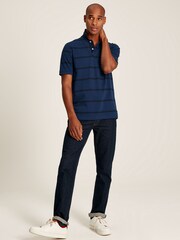 Joules Filbert Blue Classic Fit Striped Polo Shirt - Image 4 of 6