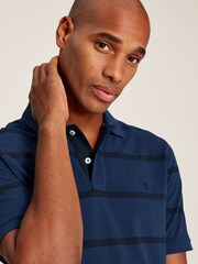 Joules Filbert Blue Classic Fit Striped Polo Shirt - Image 5 of 6