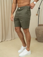 Vert - Shorts CAO Chino à réglage latéral - Image 3 de 4