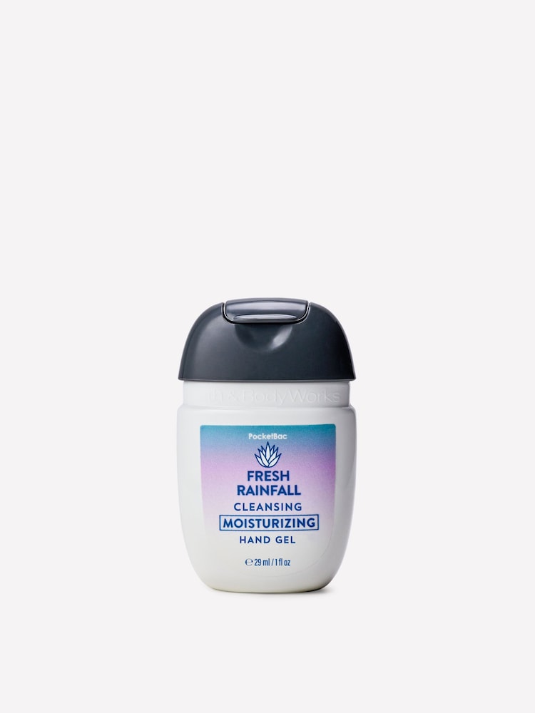 Bath & Body Works Fresh Rainfall Moisturizing PocketBac Cleansing Hand Gel 29ml - Image 1 of 1 Bath & Body Works Fresh Rainfall Moisturizing PocketBac Cleansing Hand Gel 29ml - Image 1 of 1