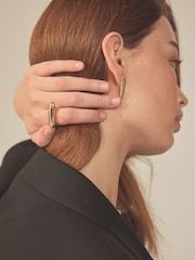 Gold Tone Sleek Bar Ring Made With Recycled Zinc - Image 2 of 8