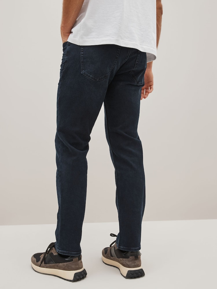 Blue Black Single Slim Fit Classic Stretch Jeans - Image 3 of 9