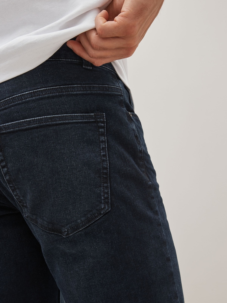 Blue Black Single Slim Fit Classic Stretch Jeans - Image 4 of 9