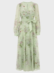 Hobbs Green Leia Silk Dress - Image 1 of 5