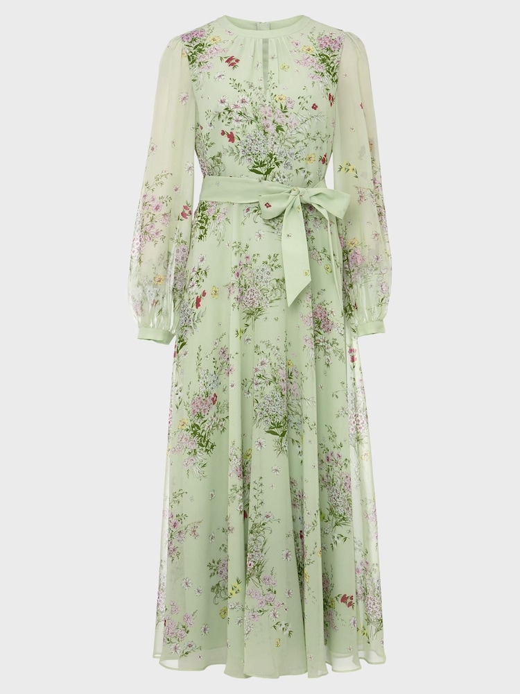 Hobbs Green Leia Silk Dress - Image 1 of 5 Hobbs Green Leia Silk Dress - Image 1 of 5