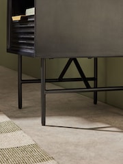 MADE.COM Grey Haines Mango Wood Bedside Table - Image 3 of 8