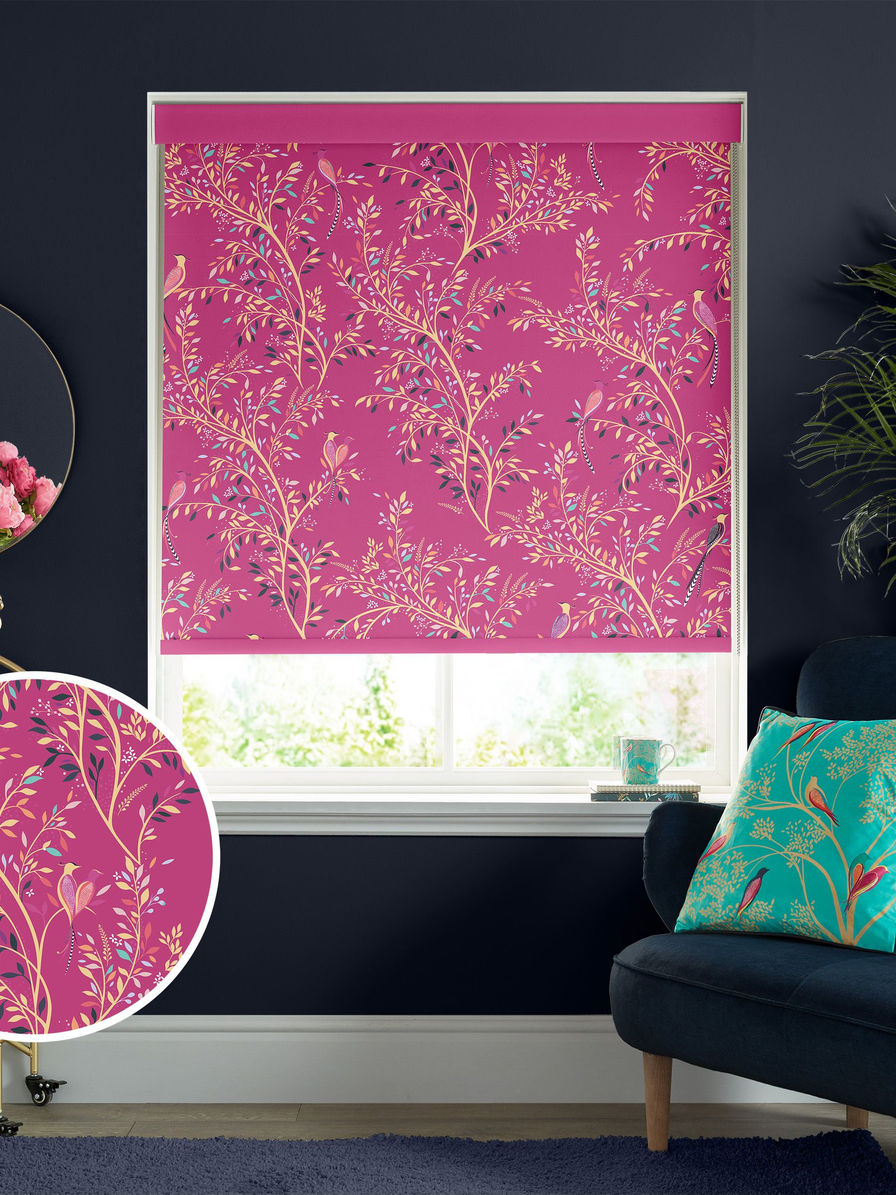 Sara Miller ピンクヘロンウォールアート Sara Miller ピンクヘロン