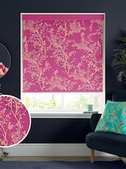 Sara Miller Fuchsia Pink Birds of Paradise Made to Measure Roller Blinds - Image 1 of 6