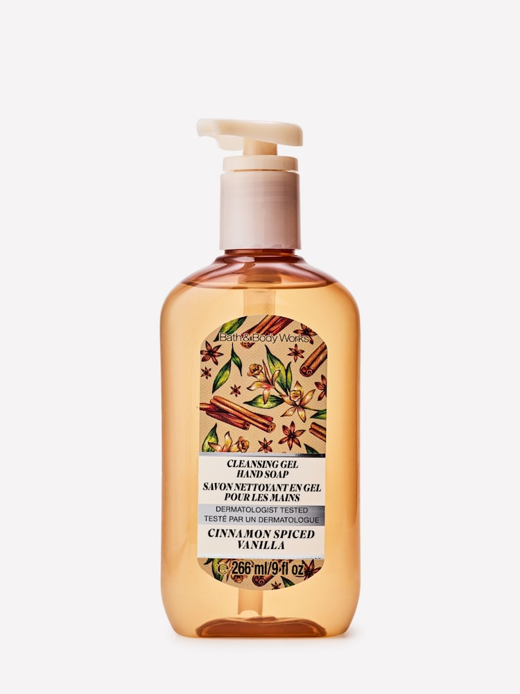 Bath & Body Works Cinnamon Spiced Vanilla Cleansing Gel Hand Soap 266ml - Image 1 of 5 Bath & Body Works Cinnamon Spiced Vanilla Cleansing Gel Hand Soap 266ml - Image 1 of 5