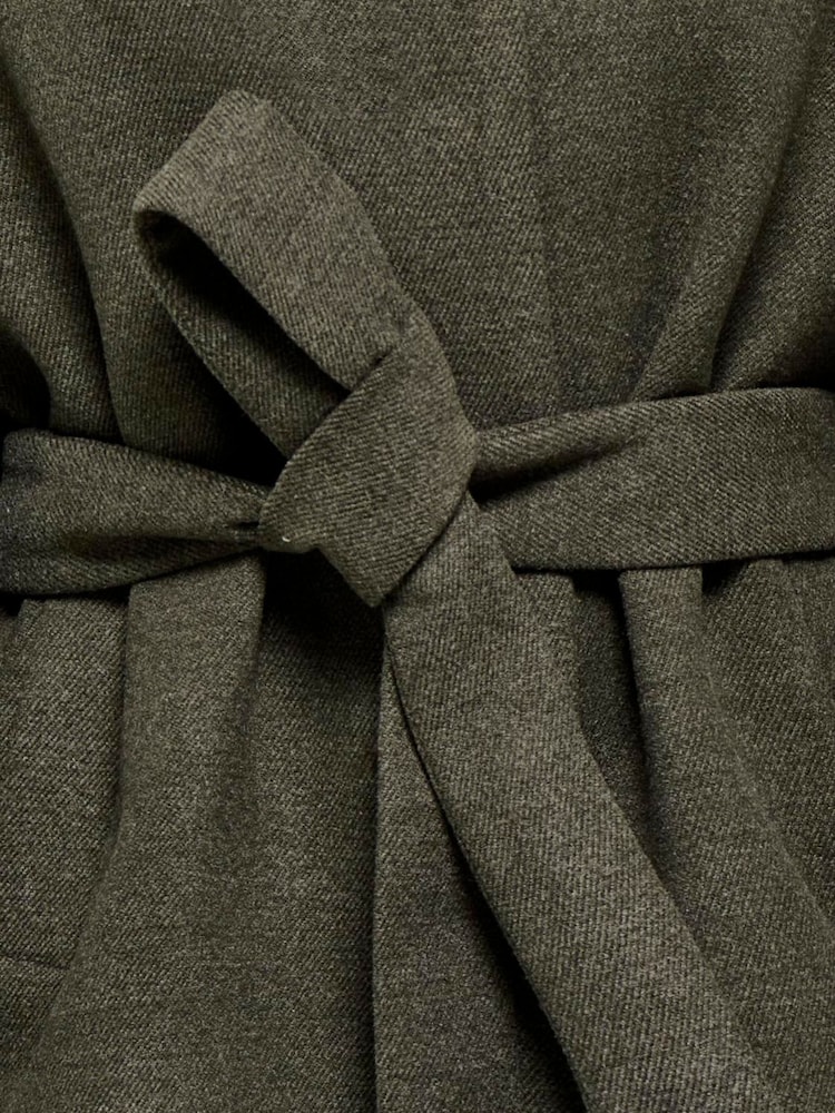 JDY Green Belted High-Neck Jacket - Image 4 of 4 JDY Green Belted High-Neck Jacket - Image 4 of 4