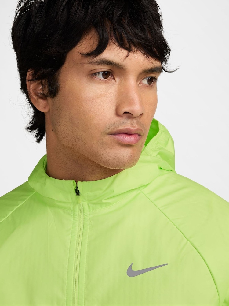 Nike Yellow Miler ThermaFIT Winterized Running Jacket - Image 3 of 3 Nike Yellow Miler ThermaFIT Winterized Running Jacket - Image 3 of 3