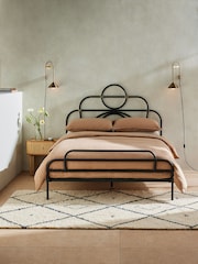 MADE.COM Black Anthea Double Bed in Metal - Image 1 of 4