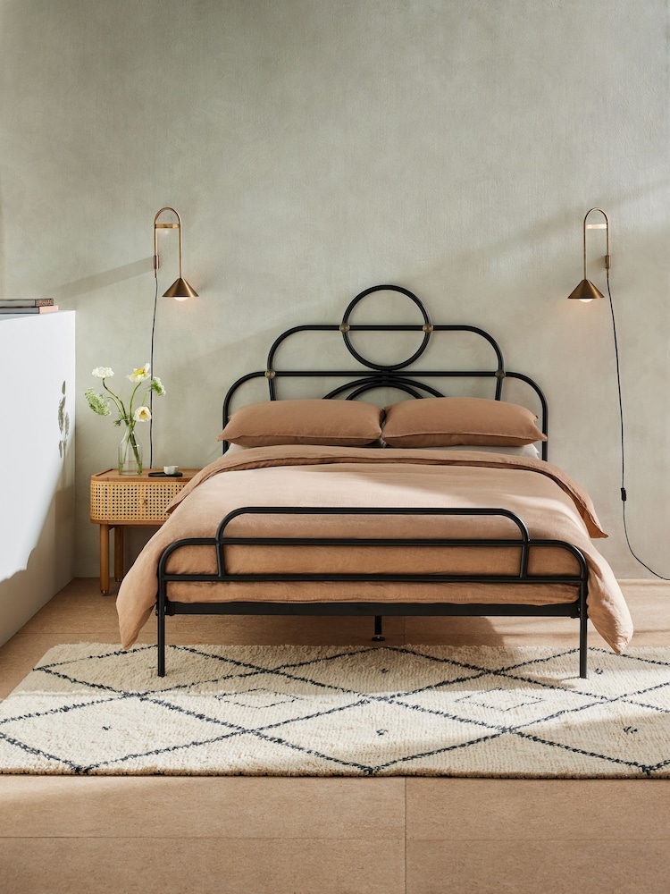 MADE.COM Black Anthea Double Bed in Metal - Image 1 of 4