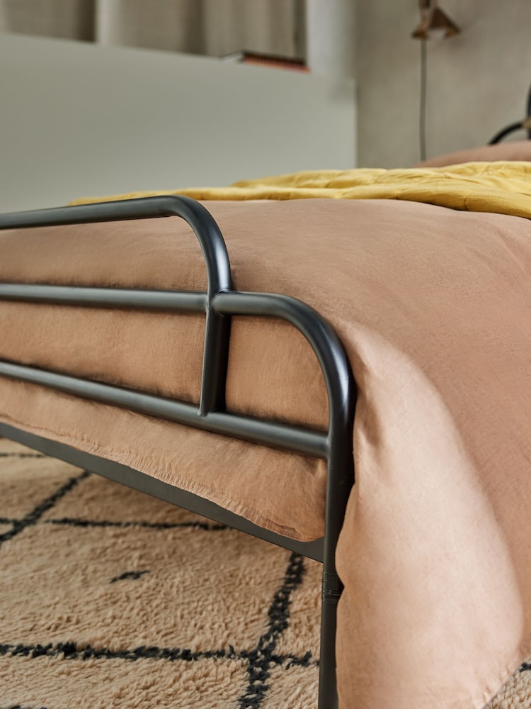 MADE.COM Black Anthea Double Bed in Metal - Image 2 of 4