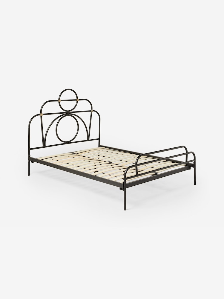 MADE.COM Black Anthea Double Bed in Metal - Image 4 of 4