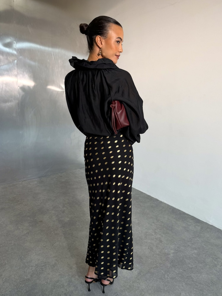 Never Fully Dressed Black Dorris Skirt with Fleck - Image 2 of 4